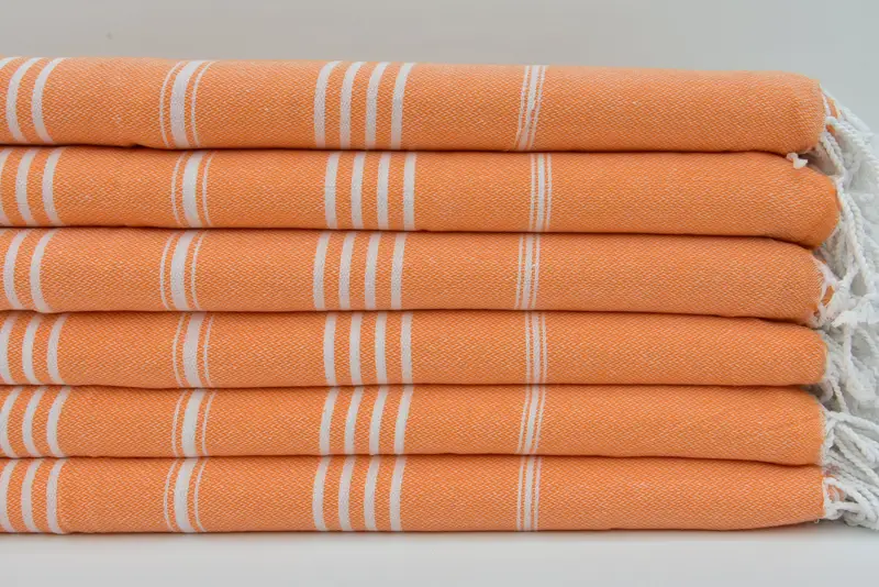 Authentic Turkish hammam peshtemal, Cotton towel, 70x40 Cotton Striped Towel, Thin towel, Holiday Towel, Spa Gift, Bulk Order Towel, Organic towel - 1
