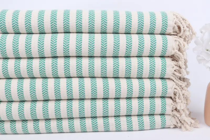 Bachelorette Party Favors, Summer Gift, Bridal Gifts, Beach Size Towel, 70x40 Cotton Chevron Towel, Best Friend Wedding Gift, Gift For Him - 3