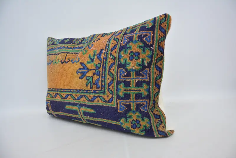 Pillow for Couch, Kilim Pillow, Nomadic Pillow, Cushion Case, 20x28 Orange Pillow Sham, Customized Pillow Cover, Interior Designer Pillow - 4