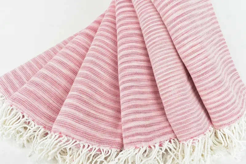 Handmade Gift, Quick-dry towel, Turkish beach towel, Best Friend Gift, 76x38 Cotton Flat Towel, Absorbent Turkish peshtemal towel for beach use - 3