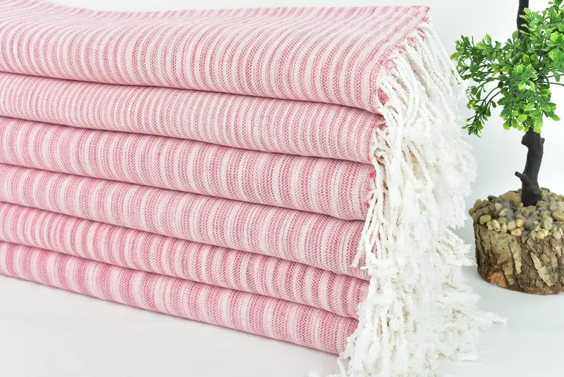 Handmade Gift, Quick-dry towel, Turkish beach towel, Best Friend Gift, 76x38 Cotton Flat Towel, Absorbent Turkish peshtemal towel for beach use - 7