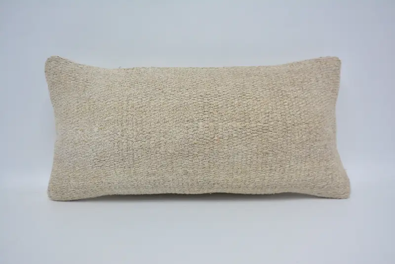 Oriental Pillow Sham, 12x24 Beige Pillow Sham, Pillow, Vintage Kilim Throw Pillow, Gift Pillow, Outdoor Cushion Case, Antique Pillows - 1