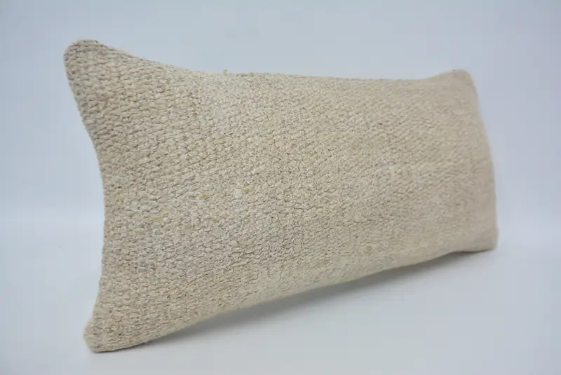 Oriental Pillow Sham, 12x24 Beige Pillow Sham, Pillow, Vintage Kilim Throw Pillow, Gift Pillow, Outdoor Cushion Case, Antique Pillows - 3