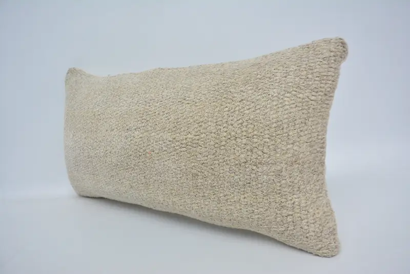 Oriental Pillow Sham, 12x24 Beige Pillow Sham, Pillow, Vintage Kilim Throw Pillow, Gift Pillow, Outdoor Cushion Case, Antique Pillows - 4