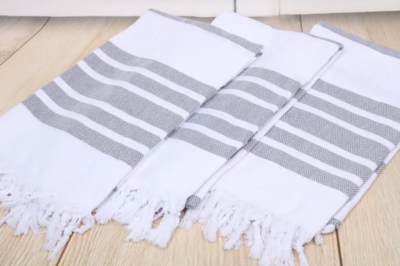 Thin and lightweight Turkish peshtemal, Cotton towel, Bachelor Gifts, 70x40 Cotton Herringbone Towel, Merry Christmas Gifts, Monogram Beach Towel - 6