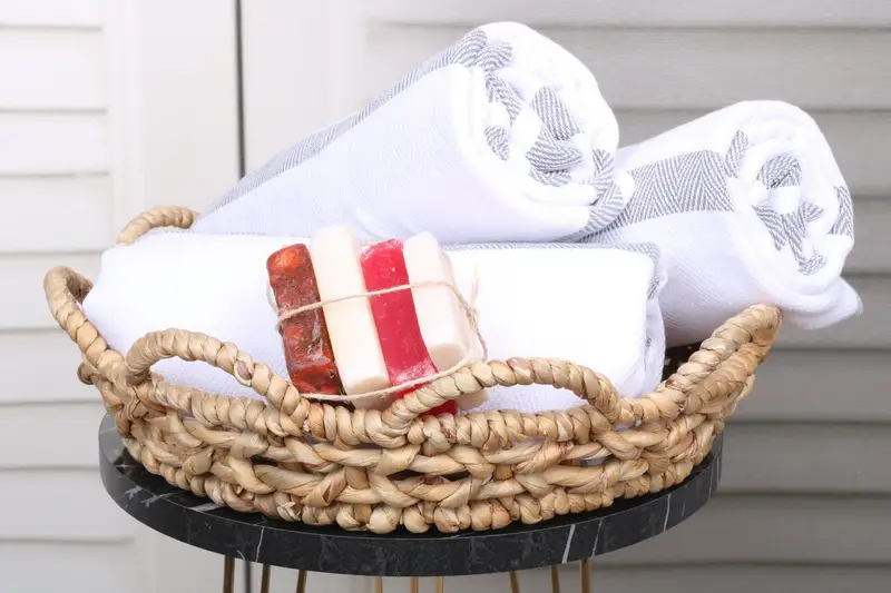 Thin and lightweight Turkish peshtemal, Cotton towel, Bachelor Gifts, 70x40 Cotton Herringbone Towel, Merry Christmas Gifts, Monogram Beach Towel - 4