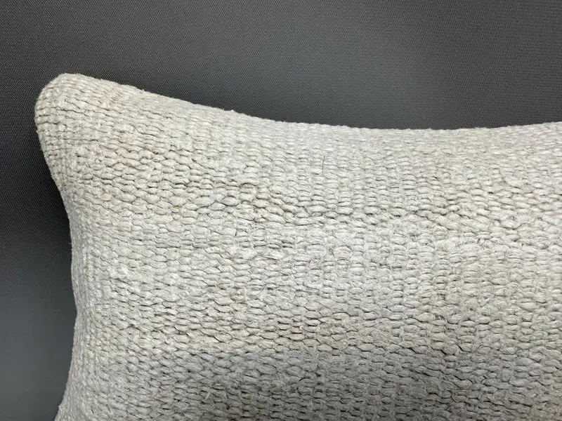 Gift Pillow, Handmade Kilim Cushion, Pillow for Sofa, 8x16 White Pillow Case, Neutral Pillow, Pillow, Bright Pillow, Couch Cushion Case - 5