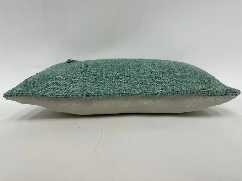 10x20 yeşil yastık kapağı, Kilim yastık sham, Türk yastığı, etnik atma yastığı kapağı, yastık, vintage Kilim atma yastığı - 5