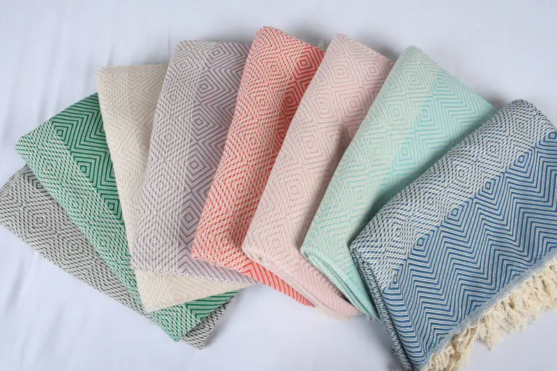 Woven Throw Blanket, Personalized Gifts, Bachelorette Party Gifts For Bride, 92x80 Cotton Diamond Towel, Wedding Favors, Christmas Favors - 3