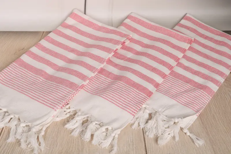 Monogram Hand Towel, Turkish Towel Hand Towel, 36x18 Cotton Striped Terry Towel, Best Wedding Gift, Turkish Tea Towel, Best Friend Gift Ideas - 6