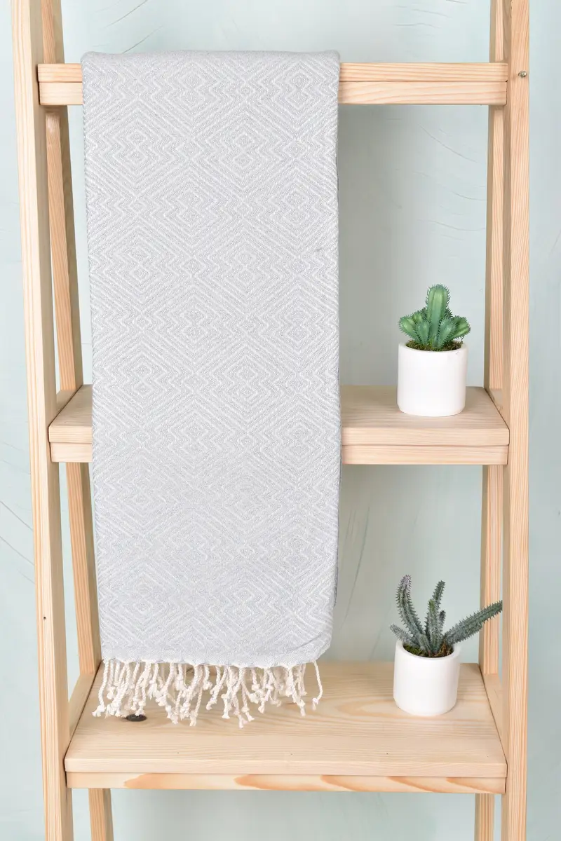 Valentines Gift, 76x40 Cotton Diamond Towel, Home Decor Gifts, Monogram Towels, Beach Size Towel, Travel towel, Bath towel, Custom Beach Towels - 8