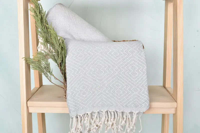 Valentines Gift, 76x40 Cotton Diamond Towel, Home Decor Gifts, Monogram Towels, Beach Size Towel, Travel towel, Bath towel, Custom Beach Towels - 4