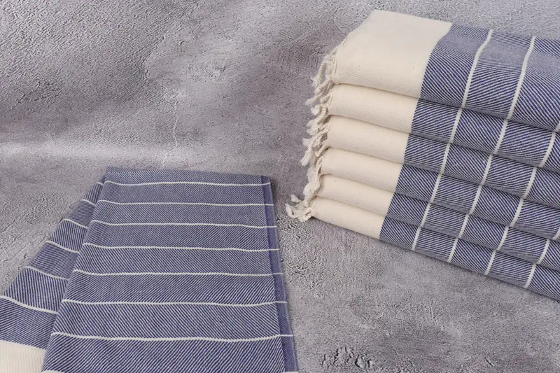 Custom Wedding Gift From Bridesmaid, Turkish Hand Towel, Handmade Gift, Bulk Order Towel, Kitchen Towel, Wedding Gift, 36x16 Cotton Striped Towel - 2