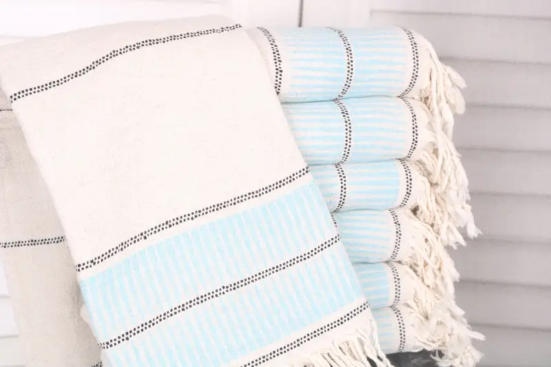 Bachelorette Party Gift, Gifts For Him, 70x40 Linen Striped Towel, Cancun Bachelorette Party Gift Ideas, Organic towel, Pool Towels, Bachelor Gift - 1