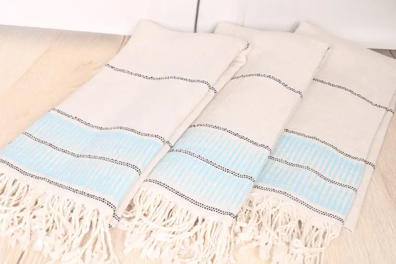 Bachelorette Party Gift, Gifts For Him, 70x40 Linen Striped Towel, Cancun Bachelorette Party Gift Ideas, Organic towel, Pool Towels, Bachelor Gift - 6
