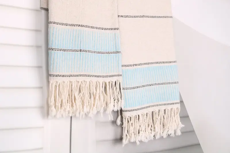 Bachelorette Party Gift, Gifts For Him, 70x40 Linen Striped Towel, Cancun Bachelorette Party Gift Ideas, Organic towel, Pool Towels, Bachelor Gift - 8