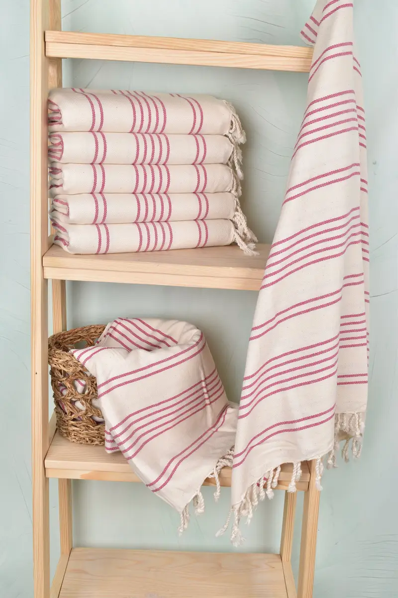 Bachelorette Party Gifts, 70x40 Cotton Striped Towel, Turkish Towel Beach, Monogrammed Turkish Towel, Valentines Gift, Personalized Turkish Towel - 3