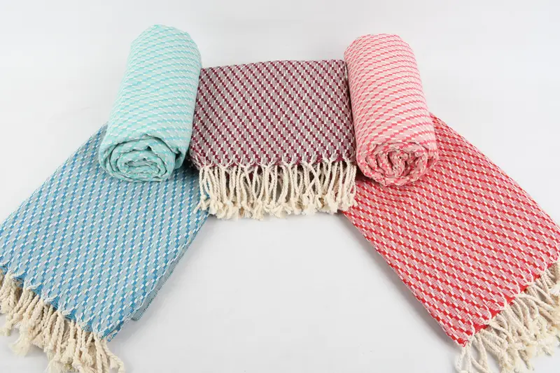 Organic Turkish towel, Beach Towel Bulk, Bridemaids Beach Towel, 68x40 Cotton Geometric Towel, Grandma Gift, Hammam towel, Home Decor Gifts - 5