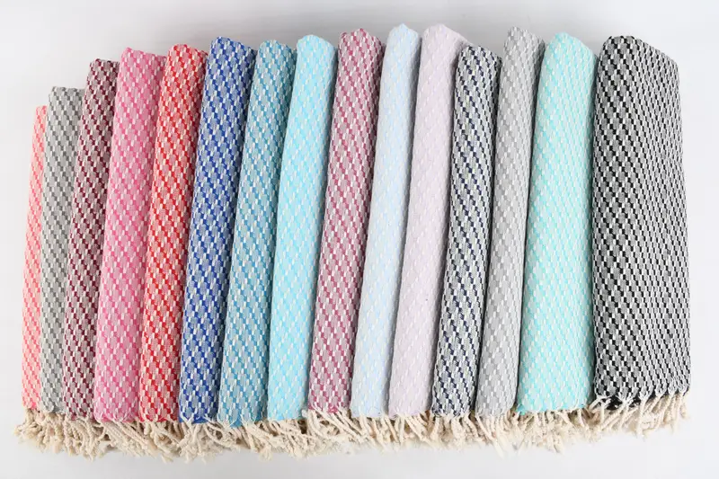 Organic Turkish towel, Beach Towel Bulk, Bridemaids Beach Towel, 68x40 Cotton Geometric Towel, Grandma Gift, Hammam towel, Home Decor Gifts - 2