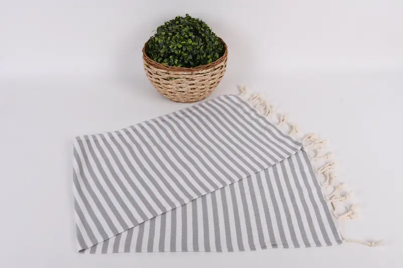 Personalized Gift, Personalized Dish Towel, 40x18 Cotton Striped Towel, Bachelor Bachelorette Party Favors, Custom Hand Towel, Organic Tea Towel - 5
