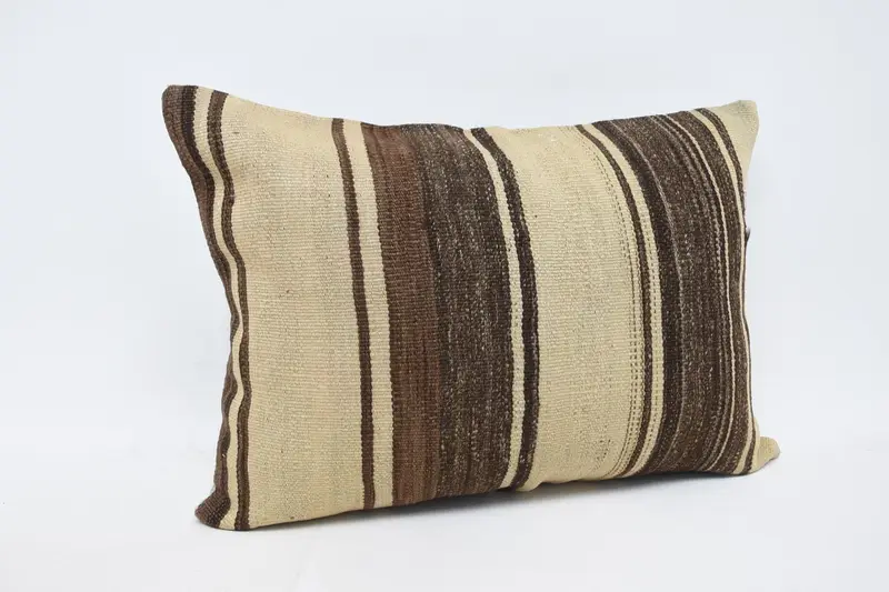 20x28 Beige Pillow, Vintage Cushion Cover, Neutral Pillow Cover, Turkish Kilim Pillow, Antique Pillows, Pillow Case, Throw Kilim Pillow - 3