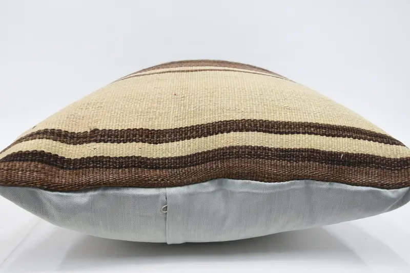 20x28 Beige Pillow, Vintage Cushion Cover, Neutral Pillow Cover, Turkish Kilim Pillow, Antique Pillows, Pillow Case, Throw Kilim Pillow - 5