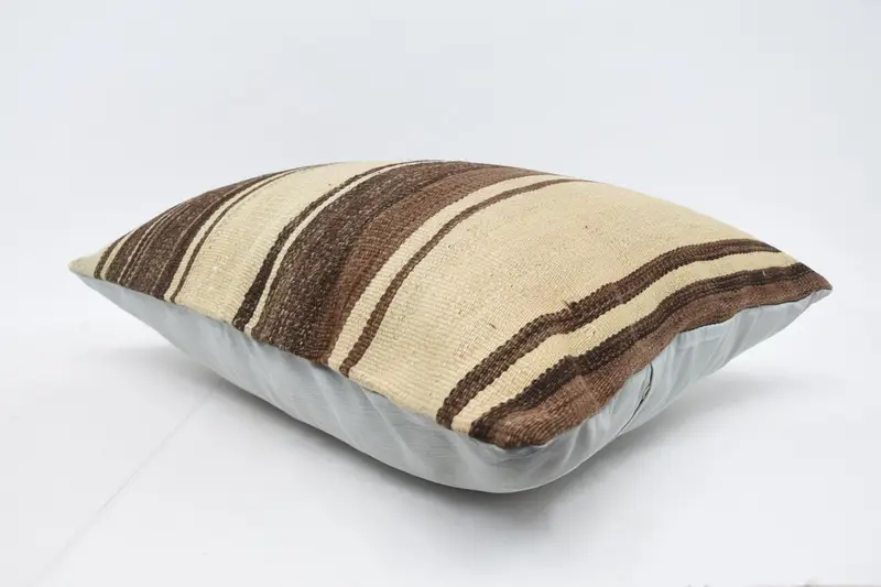 20x28 Beige Pillow, Vintage Cushion Cover, Neutral Pillow Cover, Turkish Kilim Pillow, Antique Pillows, Pillow Case, Throw Kilim Pillow - 6