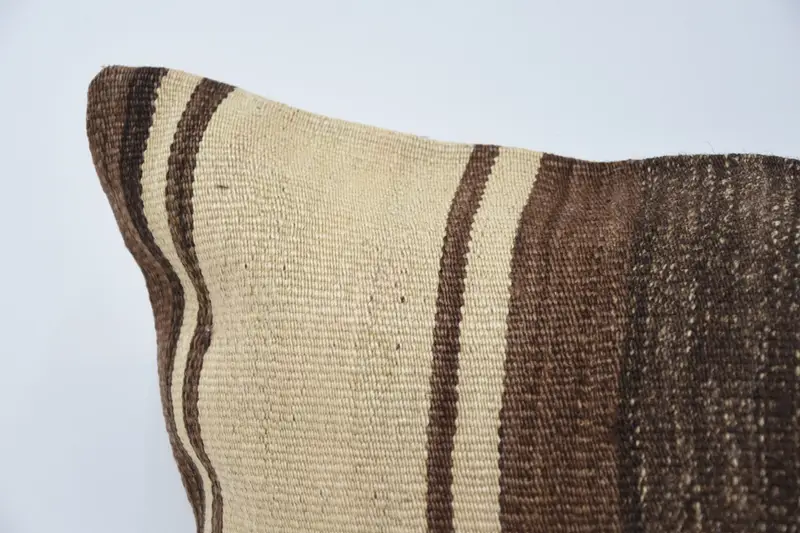 20x28 Beige Pillow, Vintage Cushion Cover, Neutral Pillow Cover, Turkish Kilim Pillow, Antique Pillows, Pillow Case, Throw Kilim Pillow - 2