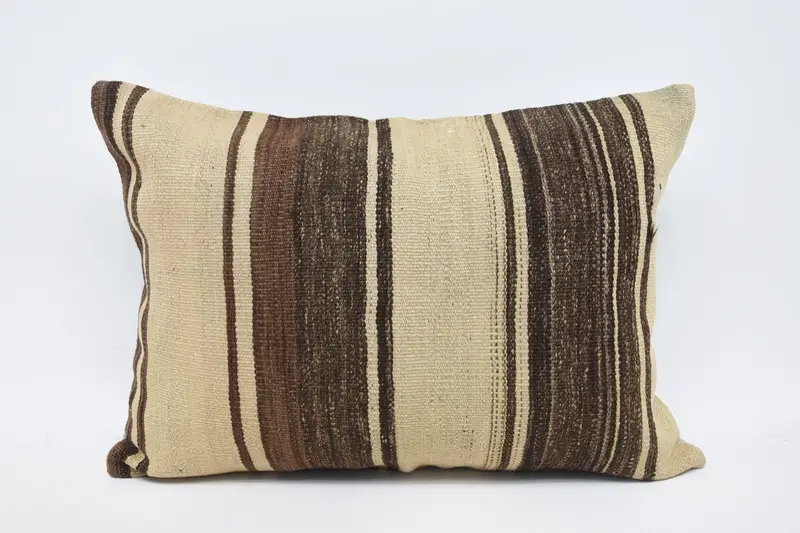 20x28 Beige Pillow, Vintage Cushion Cover, Neutral Pillow Cover, Turkish Kilim Pillow, Antique Pillows, Pillow Case, Throw Kilim Pillow - 1
