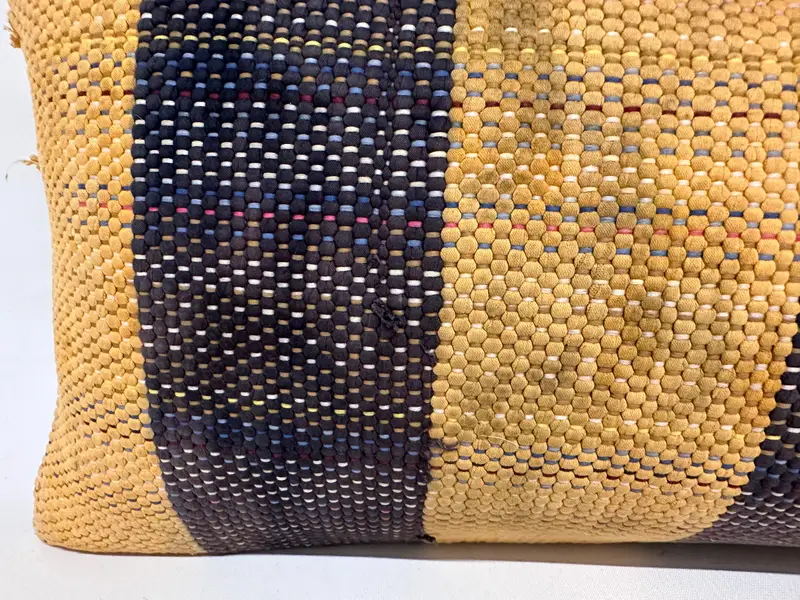 Boho -Kissen, antike Kissen, traditionelles Kissengehäuse, Kissenbedeckung, Kilimkissenschein, 12 x 36 gelbe Kissengehäuse, Sesselkissenschein - 4