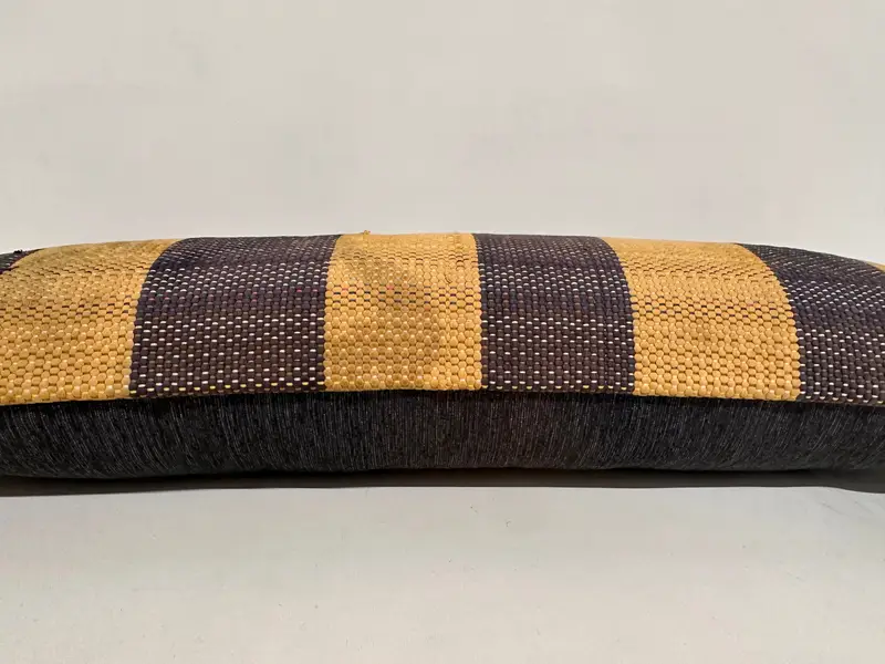 Boho -Kissen, antike Kissen, traditionelles Kissengehäuse, Kissenbedeckung, Kilimkissenschein, 12 x 36 gelbe Kissengehäuse, Sesselkissenschein - 5