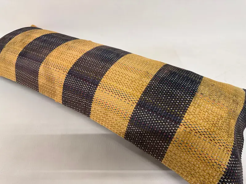 Boho -Kissen, antike Kissen, traditionelles Kissengehäuse, Kissenbedeckung, Kilimkissenschein, 12 x 36 gelbe Kissengehäuse, Sesselkissenschein - 6