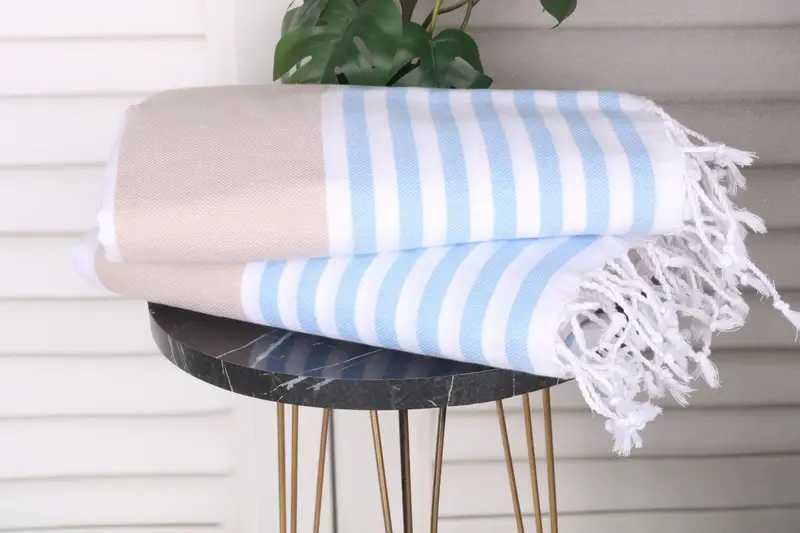 Personalized Bridesmaid Gift, Wedding Day Gift For Bride, Custom Gift, Wedding Anniversary Gift, Embroidered Towel, 70x40 Cotton Striped Towel - 3