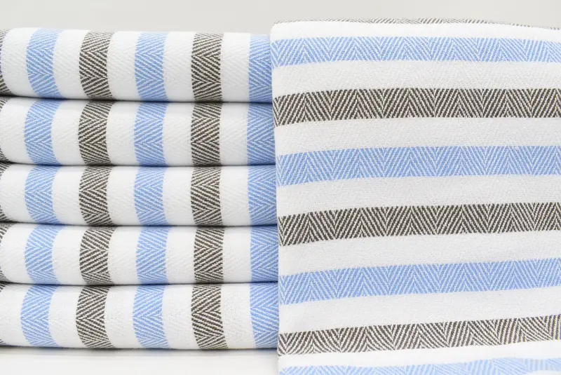 Organic Turkish towel, Custom Name Towel, Sand-free towel, Handmade Gift, Personalized Towel, Beach Towel Bulk, 64x40 Cotton Striped Towel - 1
