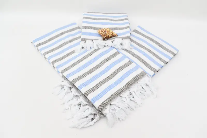 Organic Turkish towel, Custom Name Towel, Sand-free towel, Handmade Gift, Personalized Towel, Beach Towel Bulk, 64x40 Cotton Striped Towel - 8