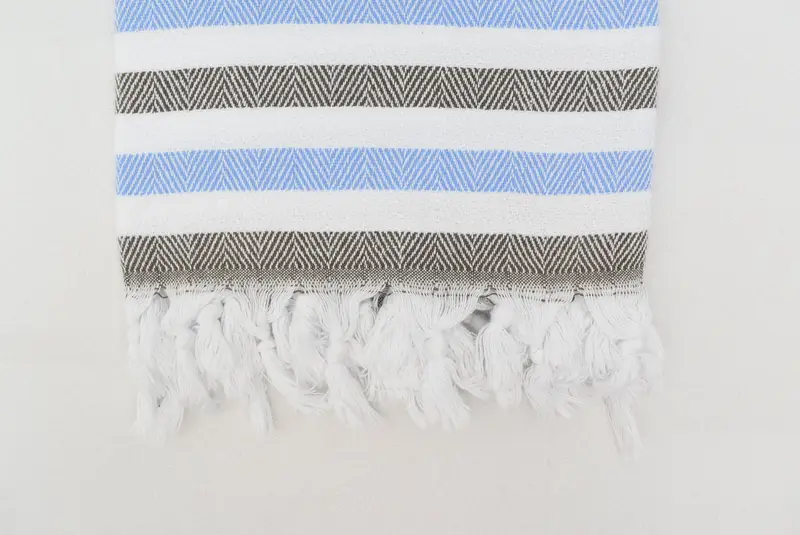 Organic Turkish towel, Custom Name Towel, Sand-free towel, Handmade Gift, Personalized Towel, Beach Towel Bulk, 64x40 Cotton Striped Towel - 5