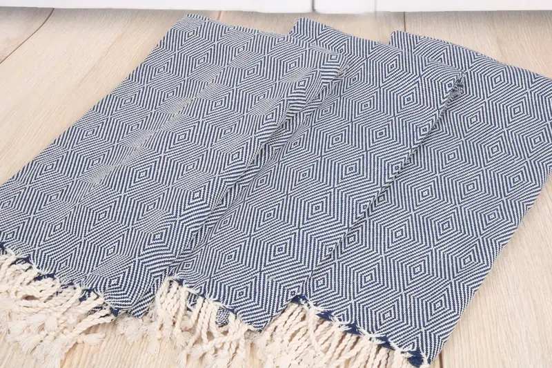 Large Turkish Towel, Gym Towel, Birthday Gift, Luxury towel, Turkish Towel Personalized, 74x40 Cotton Diamond Towel, Personalized Turkish Towel - 6