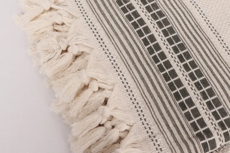 Valentines Gift, Oversized Beach Towel, Decorative Blanket, Turkish Blanket Queen, Custom Blanket, 96x94 Linen Striped Towel, Personalized Blanket - 7