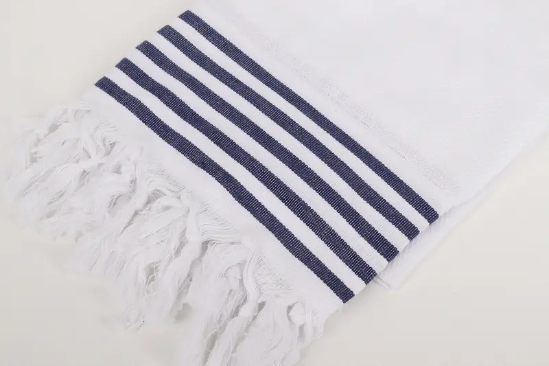 Custom Wedding Gifts, Fouta towel, Wedding Gift Ideas, Soft organic Turkish peshtemal for luxury spa use, Handmade Gift, 70x40 Cotton Striped Towel - 7