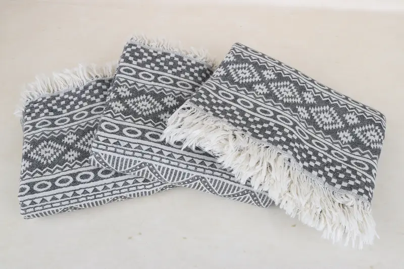 Peshtemal Towel, Bridal Gifts, Girls Weekend Favors, Beach Towel Bulk, Spa Gift Towel, Soft towel, Wedding Towel, 68x36 Cotton Geometric Towel - 3