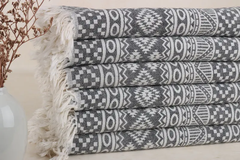 Peshtemal Towel, Bridal Gifts, Girls Weekend Favors, Beach Towel Bulk, Spa Gift Towel, Soft towel, Wedding Towel, 68x36 Cotton Geometric Towel - 2
