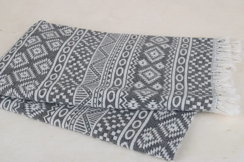 Peshtemal Towel, Bridal Gifts, Girls Weekend Favors, Beach Towel Bulk, Spa Gift Towel, Soft towel, Wedding Towel, 68x36 Cotton Geometric Towel - 8