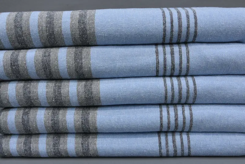 Organic Turkish towel, Fringed Turkish peshtemal beach towel USA, Bathroom Towel, 64x36 Cotton Striped Terry Towel, Travel towel, Cotton towel - 2