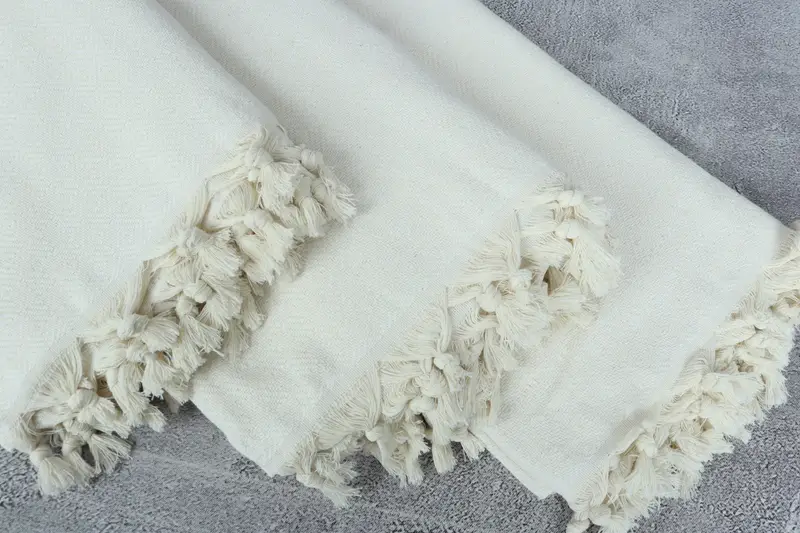 Throw Blanket, 96x80 Cotton Diamond Towel, Organic Throw, Turkish Cotton Blanket, Valentines Day Gift For Him, Bridal Shower Gift, Wedding Favors - 5