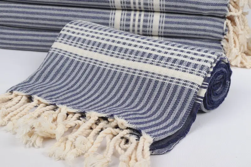 68x38 Cotton Striped Towel, Gym Towel, Memorial Gift, Wedding Gift, Absorbent Turkish towel, Personalized Bridesmaid Beach Towel, Bridal Shower Gift - 4