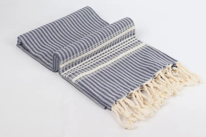 68x38 Cotton Striped Towel, Gym Towel, Memorial Gift, Wedding Gift, Absorbent Turkish towel, Personalized Bridesmaid Beach Towel, Bridal Shower Gift - 6