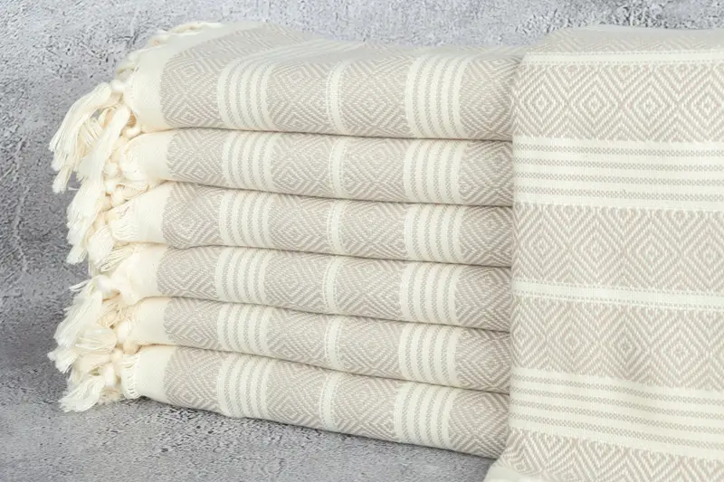 Beach Towel Monogram, Bridal Shower Gifts, 70x38 Cotton Diamond Towel, Custom Wedding Gifts, Best Friend Gift, Bridesmaid Towel, Embroidered Towel - 1