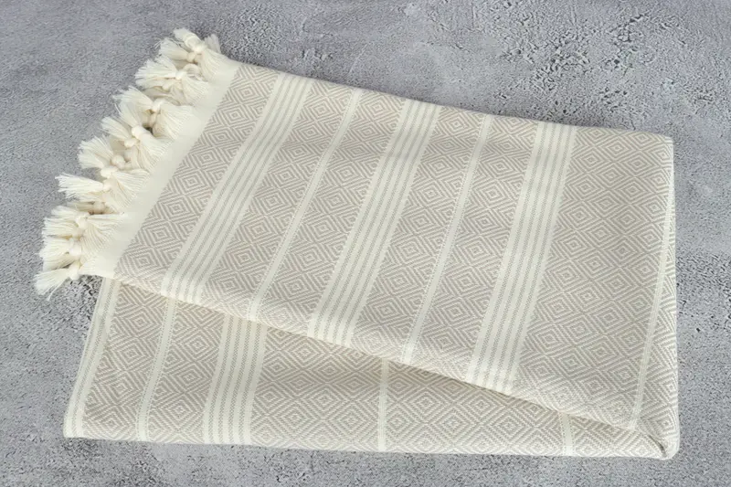 Beach Towel Monogram, Bridal Shower Gifts, 70x38 Cotton Diamond Towel, Custom Wedding Gifts, Best Friend Gift, Bridesmaid Towel, Embroidered Towel - 6