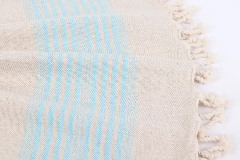 Custom Wedding Gift, 68x40 Linen Striped Towel, Quick-dry peshtemal, Fringed Turkish peshtemal beach towel USA, Home Gift, Turkish towel - 8
