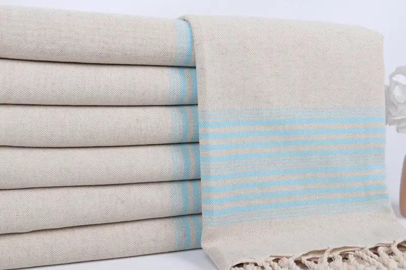 Custom Wedding Gift, 68x40 Linen Striped Towel, Quick-dry peshtemal, Fringed Turkish peshtemal beach towel USA, Home Gift, Turkish towel - 2